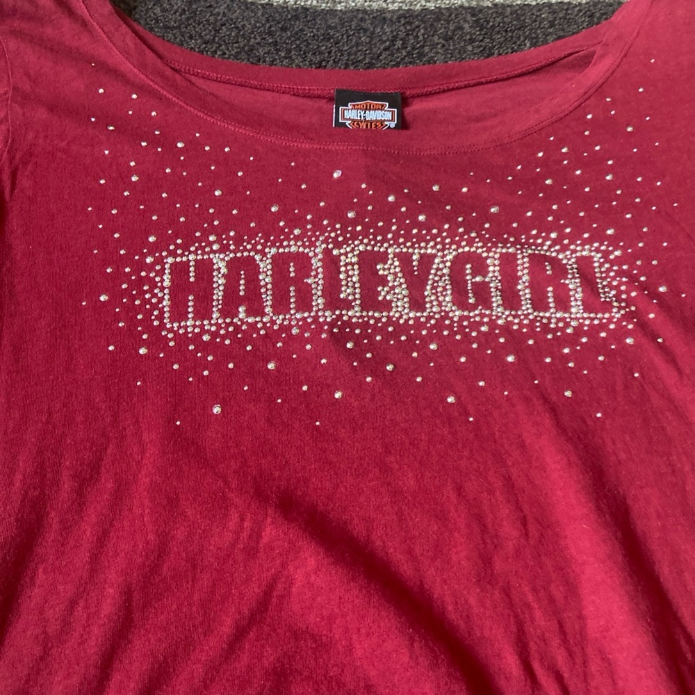 Harley-Davidson® Women's Harley girl 2X Long Sleeve Shirt NWT - Picture 3 of 9